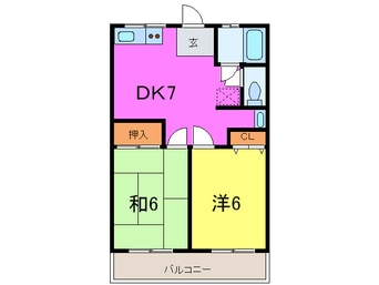 間取図 シティハイム高橋Ａ棟