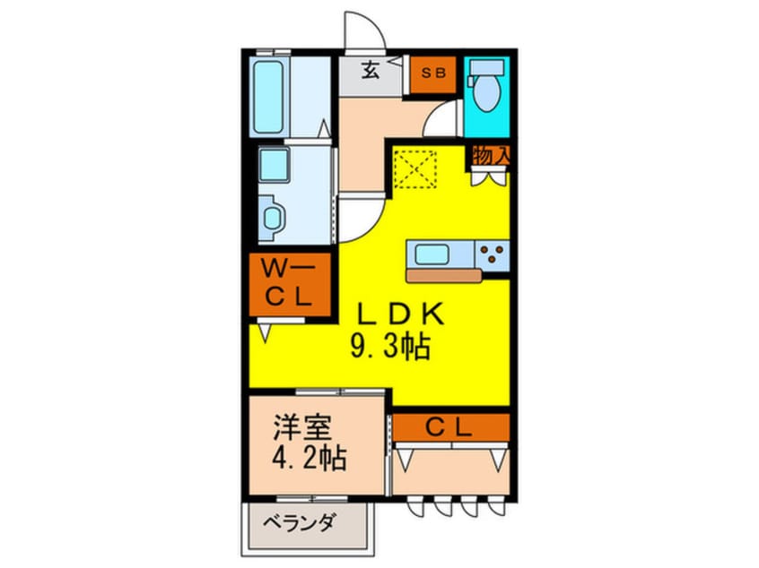 間取図 プレジール山本