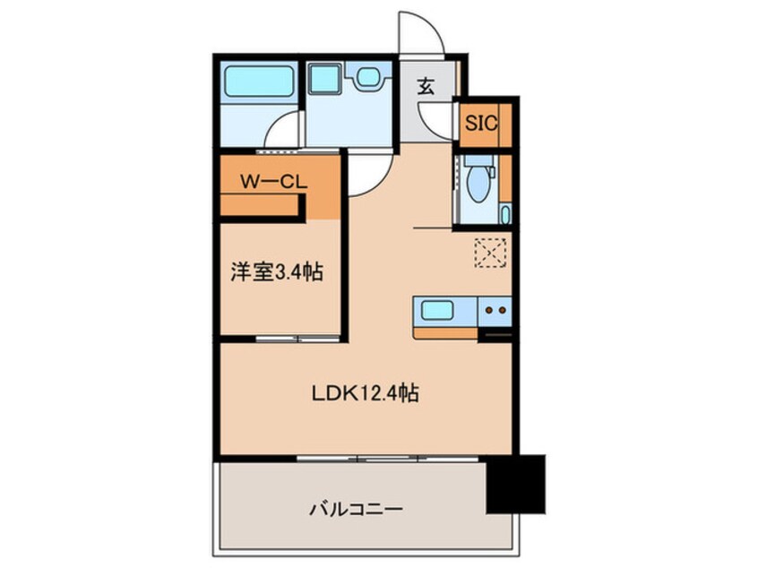 間取図 ベネチア天満橋