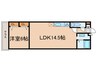 OA FLAT南車崎 1LDKの間取り