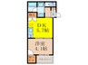 LuXe新大阪 1DKの間取り