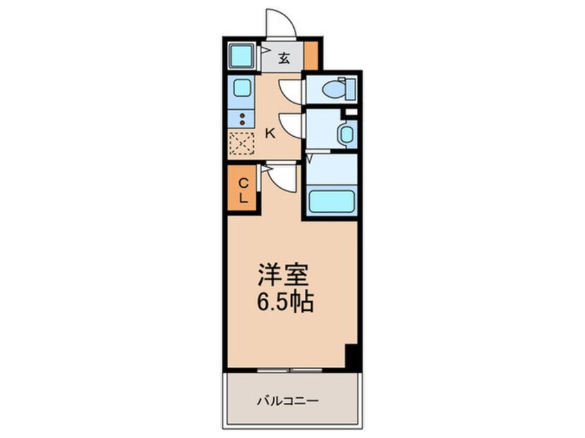 間取図 ｴｽﾘｰﾄﾞﾚｼﾞﾃﾞﾝｽ本町ﾊﾟｰｸﾌﾛﾝﾄ