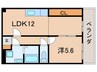 フォレスト武庫元町 1LDKの間取り