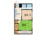 マンション白菊 2Kの間取り