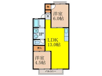 間取図 若園ハイツ