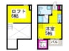 エスタブレ香ヶ丘 1Rの間取り