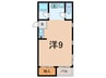 パレス住吉 1Rの間取り