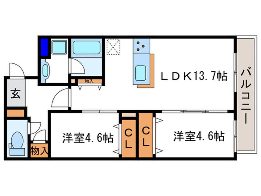 間取図 グレース桂川
