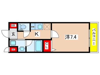 間取図 仮)ベラジオ雅び京都円町Ⅱ(505)