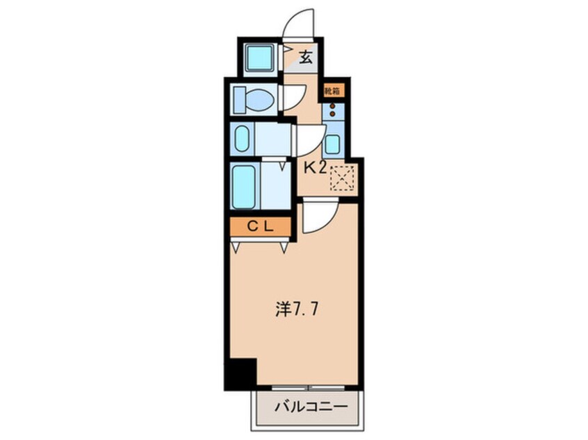 間取図 S-RESIDENCE緑橋駅前