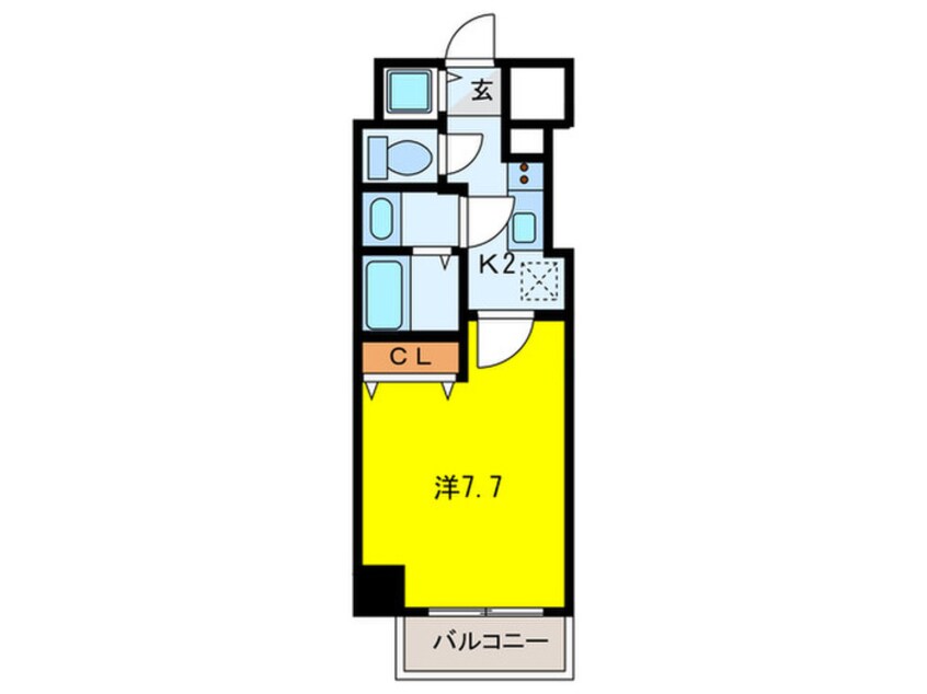 間取図 S-RESIDENCE緑橋駅前