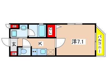 間取図 仮)ベラジオ雅び京都円町Ⅱ(504)