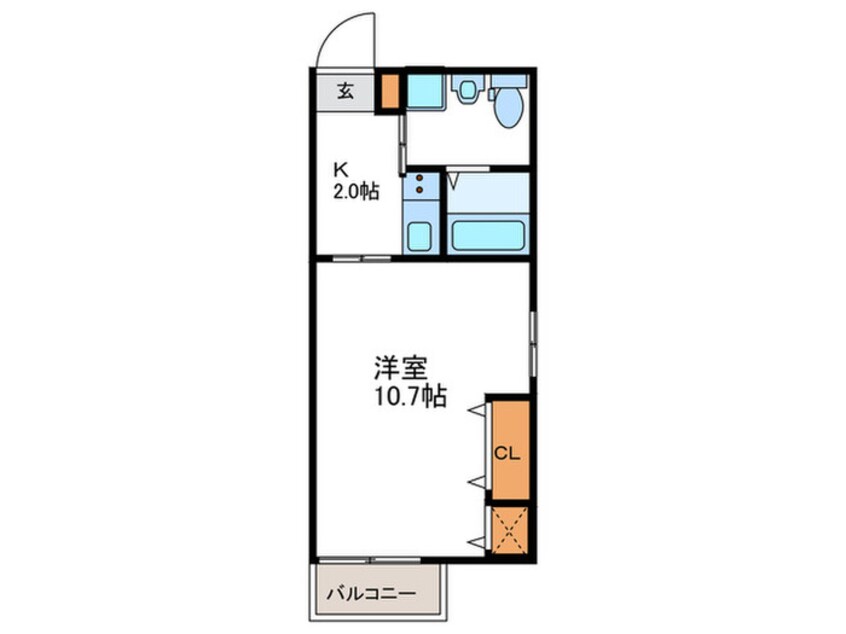 間取図 アクロス今里アパートメント