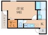 フジパレス尼崎東難波Ⅲ番館 1Kの間取り