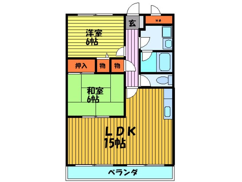 間取図 サンシャイン　ミフネ