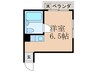 シャトーカズキ 1Rの間取り
