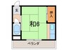 崇徳院マンション 1Rの間取り