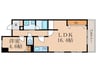 パインフィールド東野 1LDKの間取り