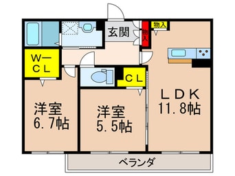 間取図 シャーメゾンエリーナくずは