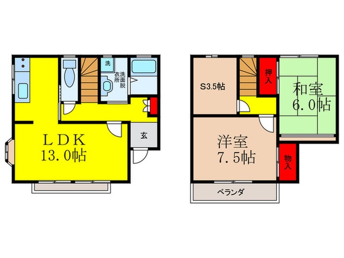 間取り図 サンシャイン中津