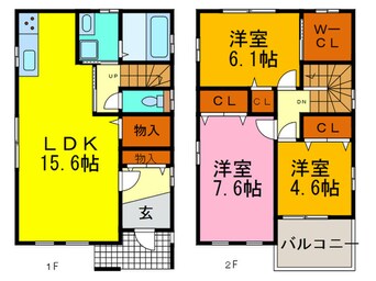 間取図 ﾌｼﾞﾊﾟﾚｽ戸建賃貸弓削町7号地