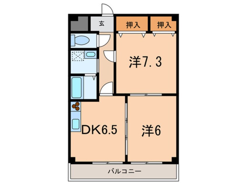 間取図 スカイコート