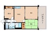 今井ドゥーズィエムマンション 3DKの間取り
