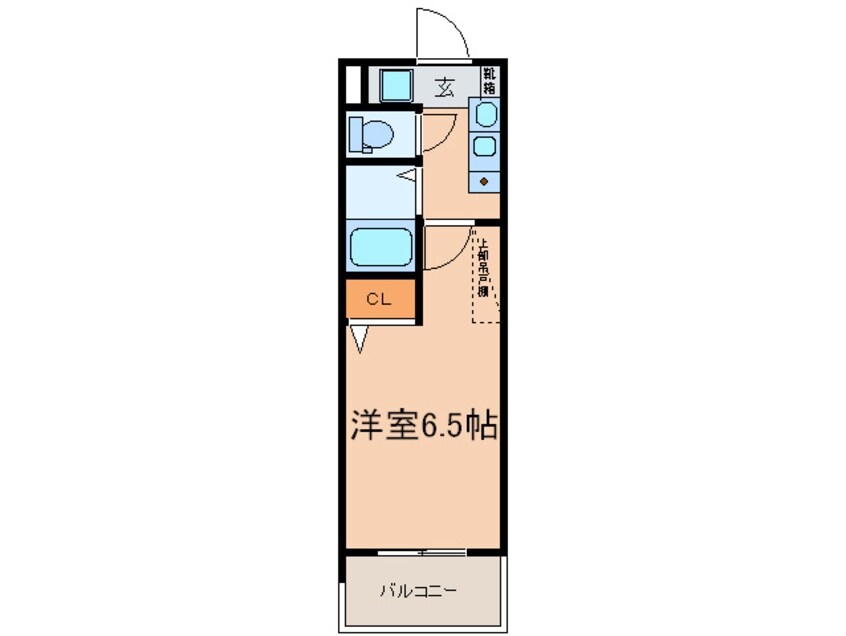 間取図 ｴｽﾃﾑｺ-ﾄ三宮山手Ⅱｿｱ-ﾚ(406)