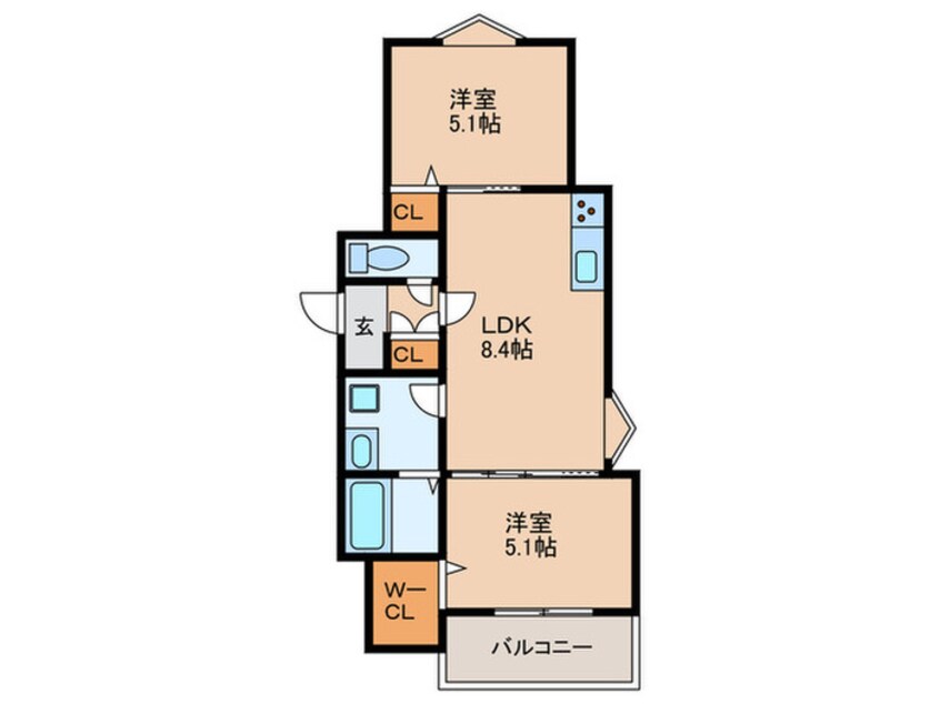 間取図 クリエオーレ錦町