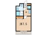 Forever Hill　Ⅶ 1Kの間取り