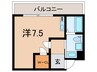 アンソレイユ 1Rの間取り