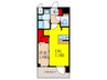 ｴｽﾃﾑｺｰﾄ新大阪ⅩⅥﾊﾟﾙｽ(705) 1DKの間取り