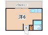 エイチ・ツ－・オ－第７ビル 1Rの間取り