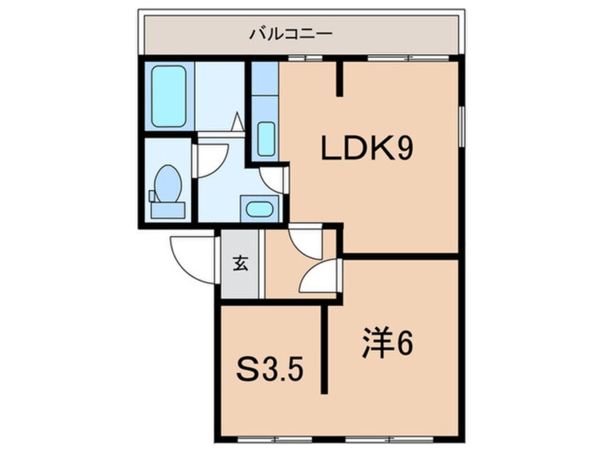 間取図 タウニィ・尾上