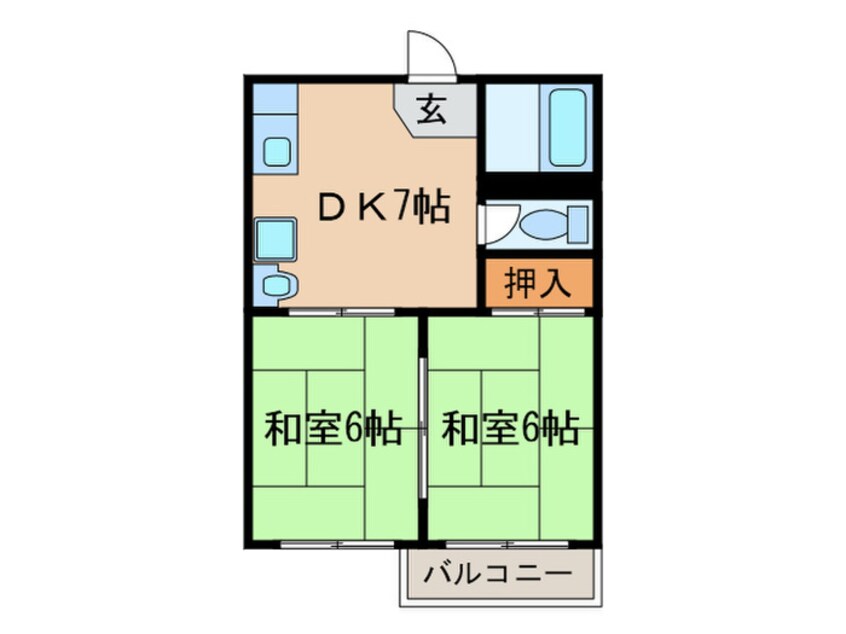 間取図 タウニィ蓮華