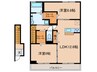 プティ・パレ 2LDKの間取り
