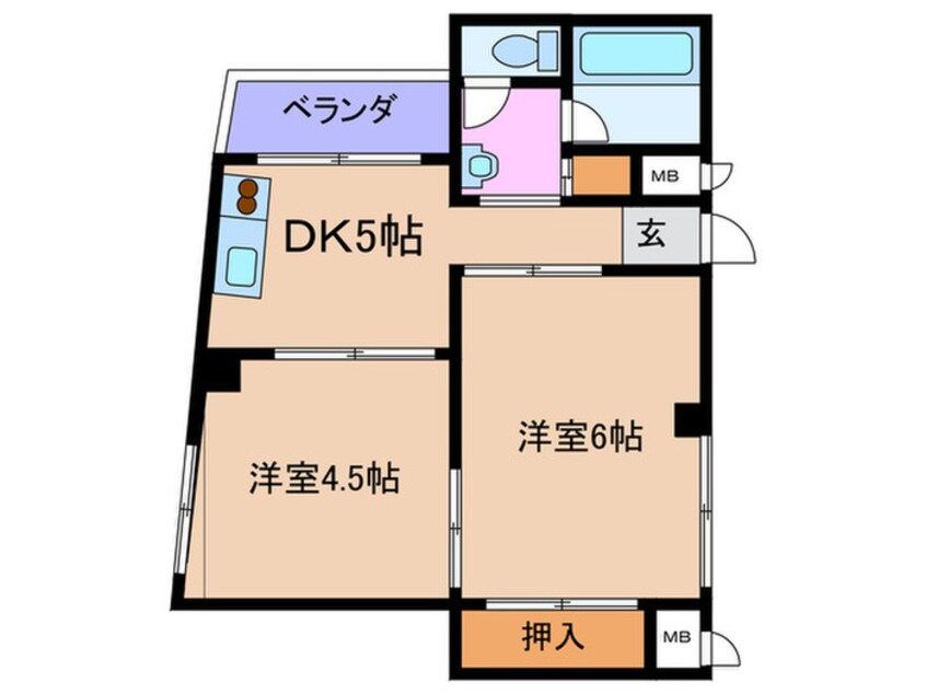 間取図 サンライズ中野