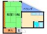 ハイツ今井 1DKの間取り