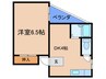 ハイツ今井 1DKの間取り