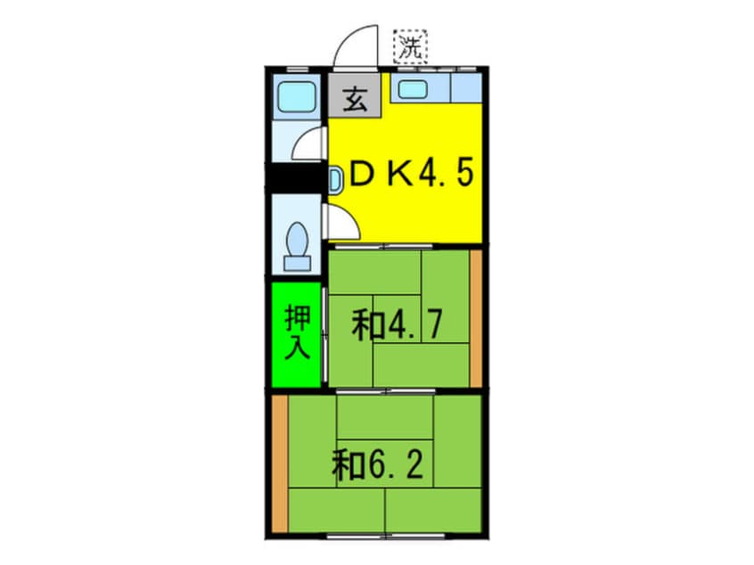 間取図 松宮ハイツＡ棟