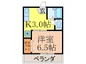 入江ハイツⅣ 1Kの間取り