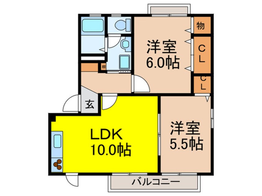 間取図 角谷ハイツＣ棟