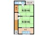 春日野文化 2Kの間取り
