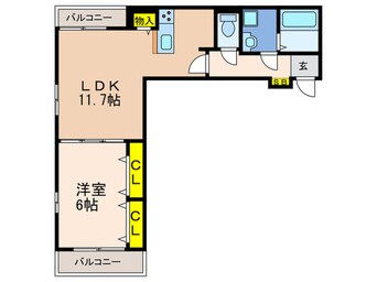 間取図 パレス藤阪東