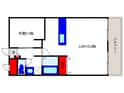 ﾗｲｵﾝｽﾞﾏﾝｼｮﾝ豊中蛍池（６０５）の間取図