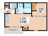 仮)ジーメゾン八尾安中クラシエ 1LDKの間取り