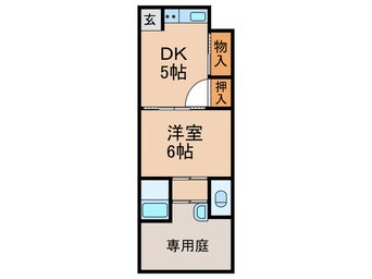 間取図 泉涌寺アパート