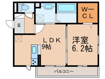 間取図 D-room//セジュール久米田