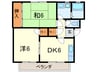 ブラウンハイツ 2DKの間取り
