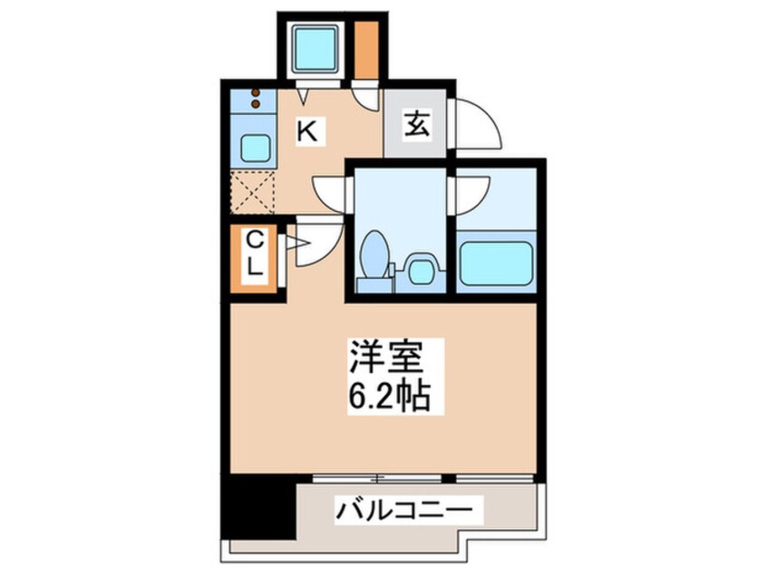 間取図 ﾌｧｰｽﾄﾌｨｵｰﾚ難波ｳｴｽﾄ（1105）